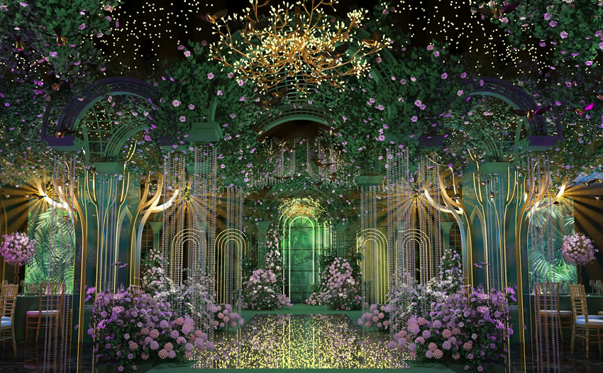 宣汉奇妙森林婚礼堂效果展示